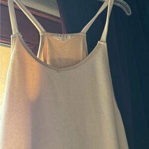 NWT Antique Ivory layered  Sleeveless Dress with Pockets